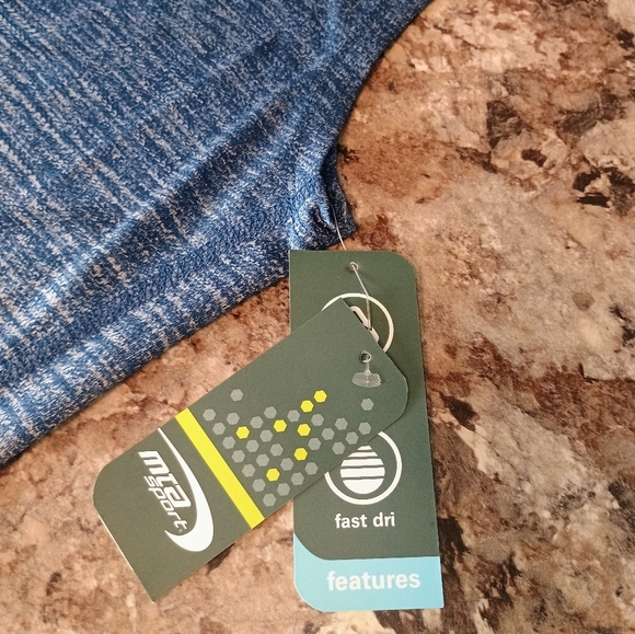 MTA Sport Heathered Blue Kids Tank Top Boys Lrg - Picture 2 of 4